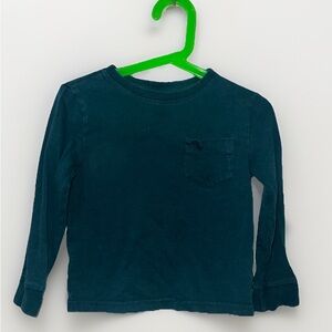 Kids Navy Blue Long Sleeve Shirt